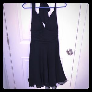 White House Black Market black halter dress